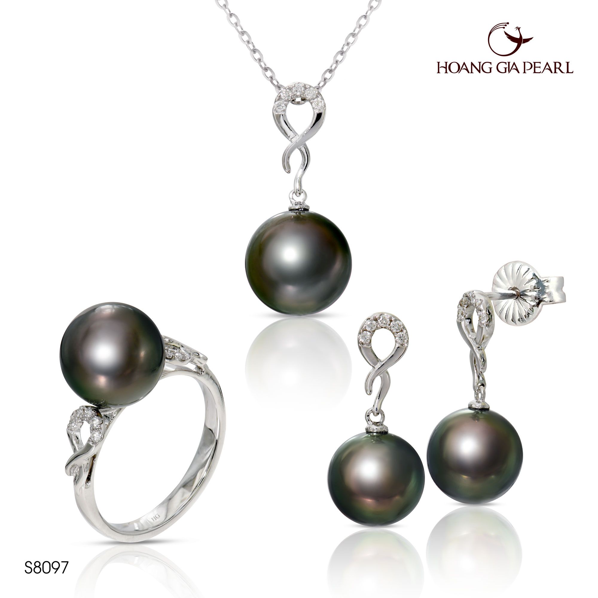 Bộ trang sức ngọc trai S8097