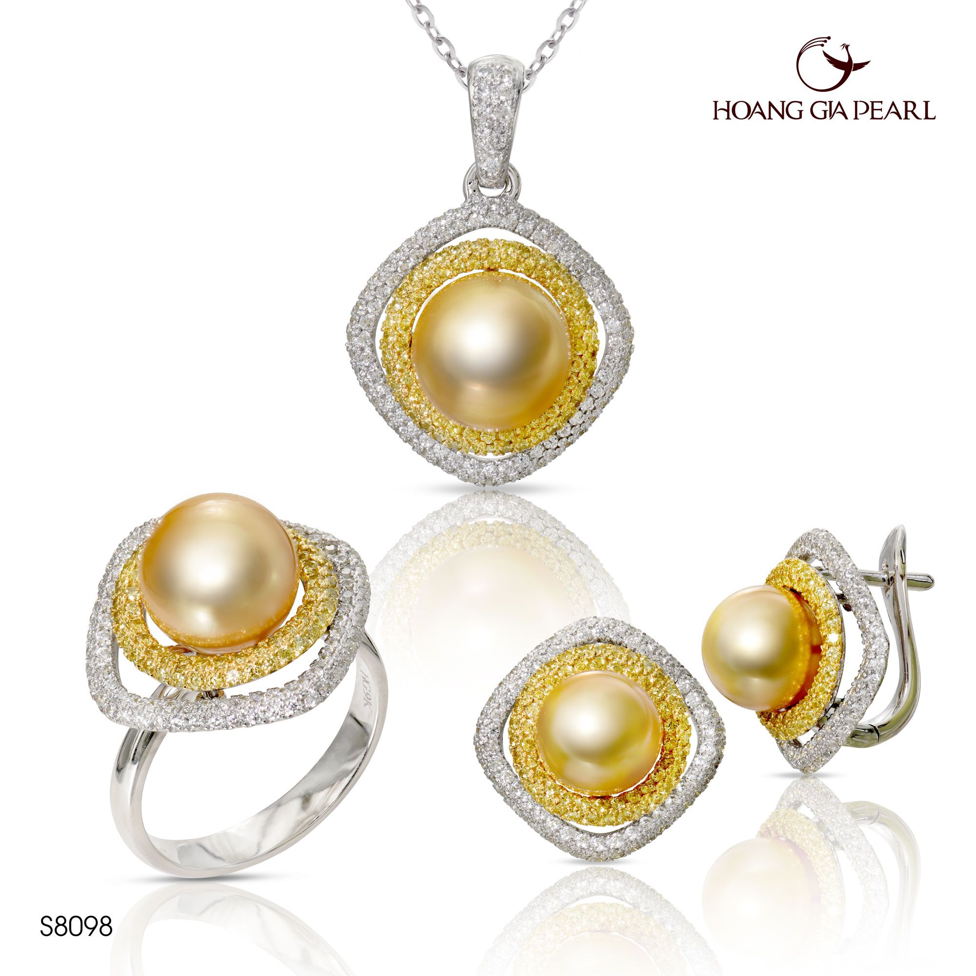 Bộ trang sức ngọc trai S8098