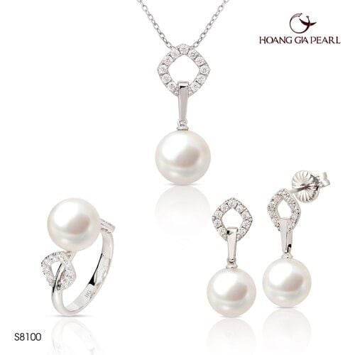 Bộ trang sức ngọc trai S8100
