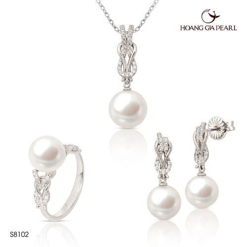 Bộ trang sức ngọc trai S8102