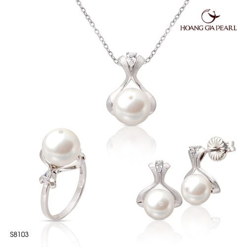 Bộ trang sức ngọc trai S8103