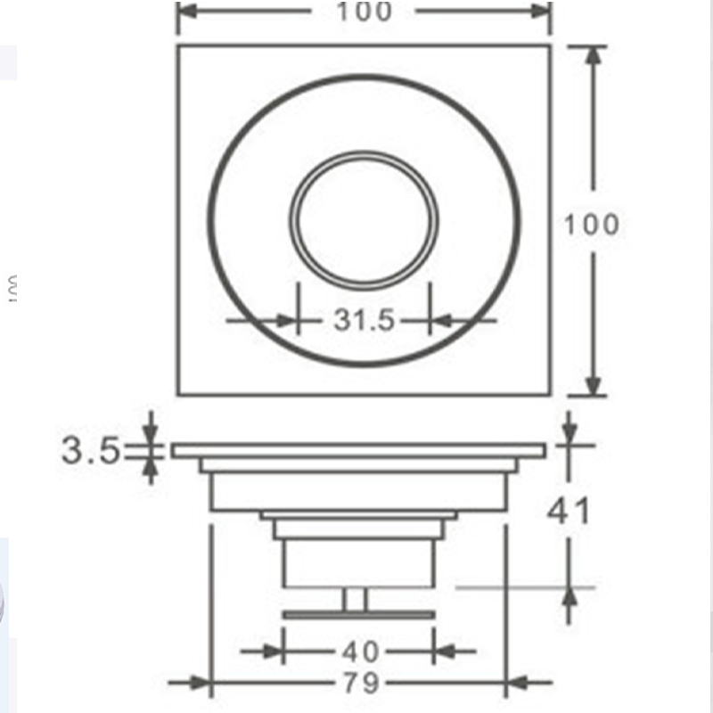  Floor Drain Funnel H-076 