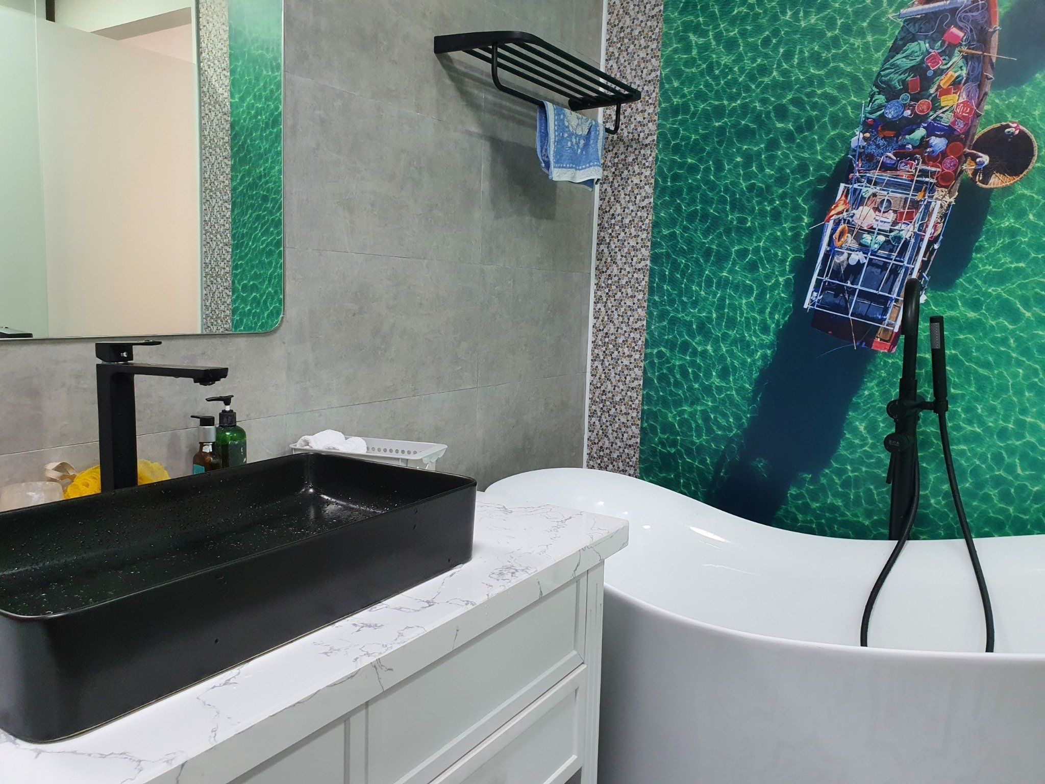  Bathtub Floor-mounted Shower Set Fe-1300 