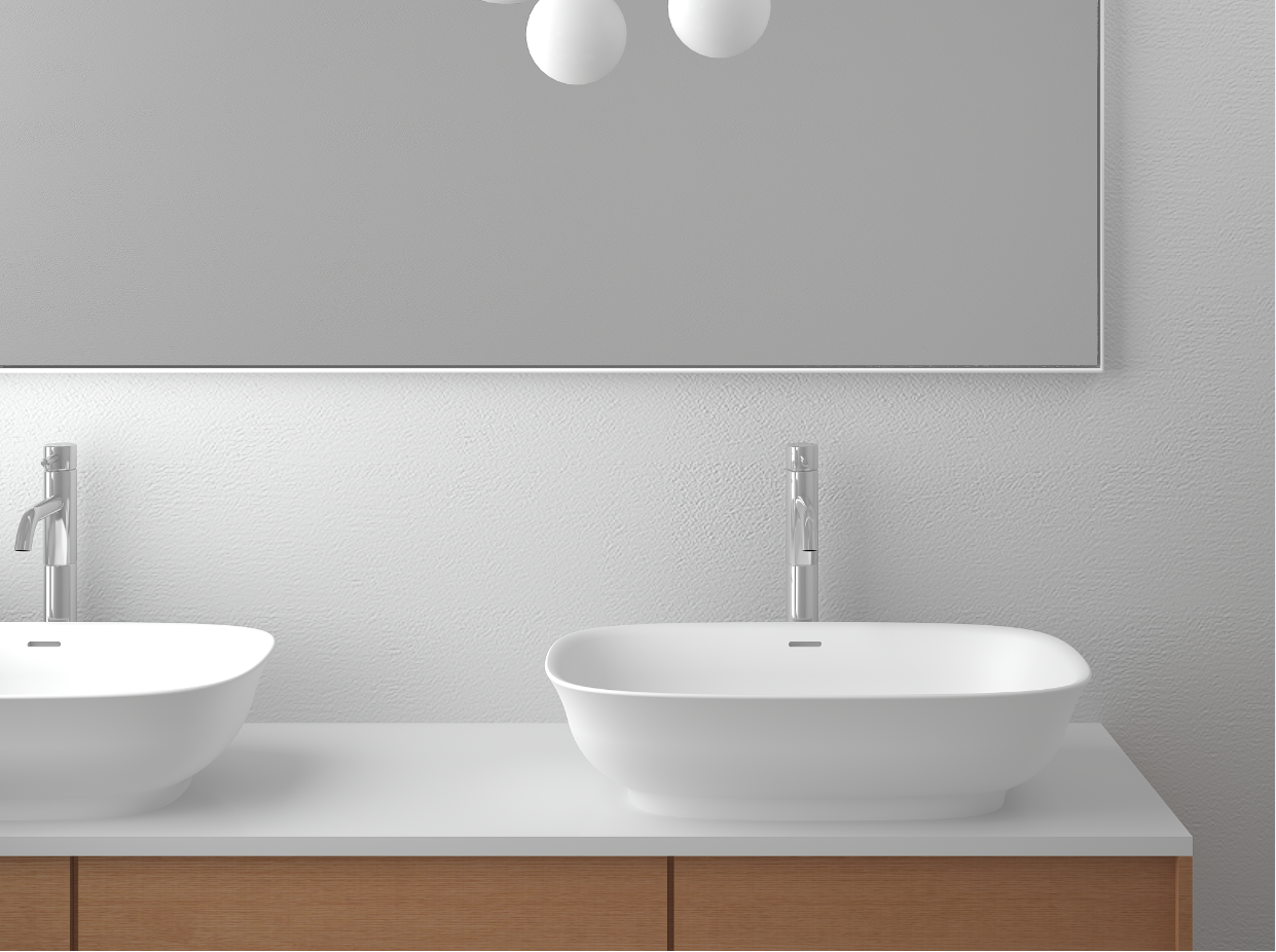  Chậu rửa dương bàn Solid Surface Bss-337 