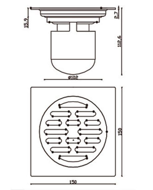  Floor Drain Ts-633c 