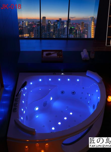  JK-018 Corner Massage Bathtub 