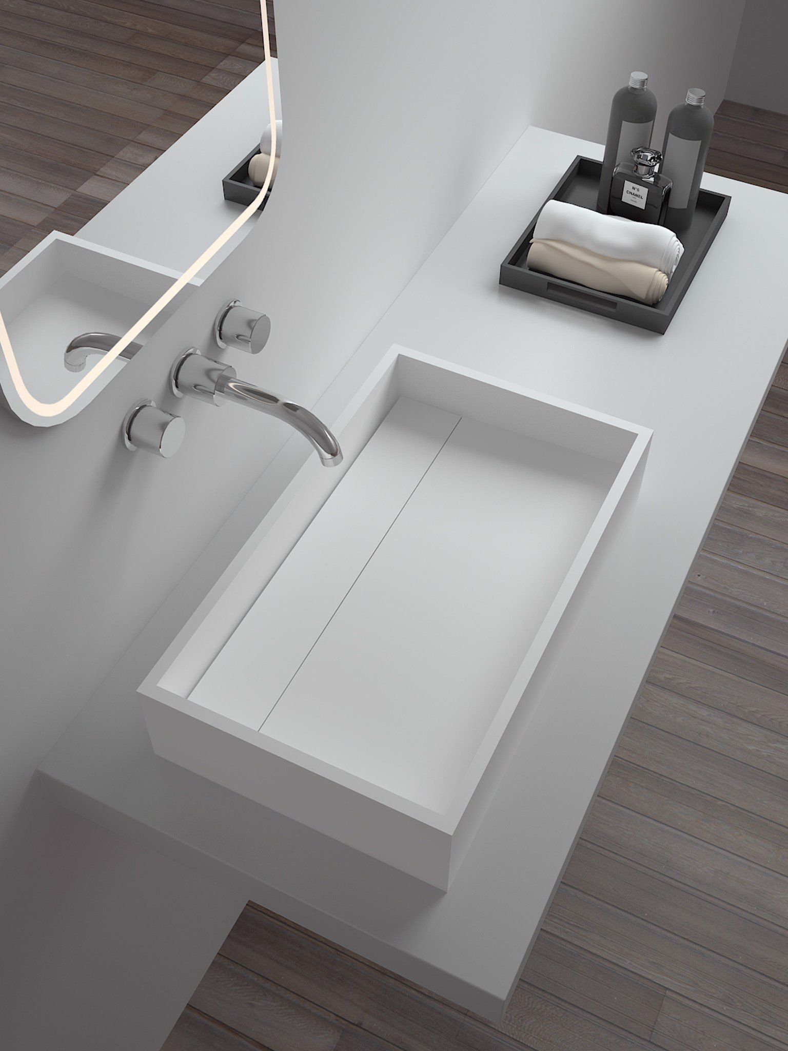  Chậu rửa dương bàn Solid Surface Bss-262 