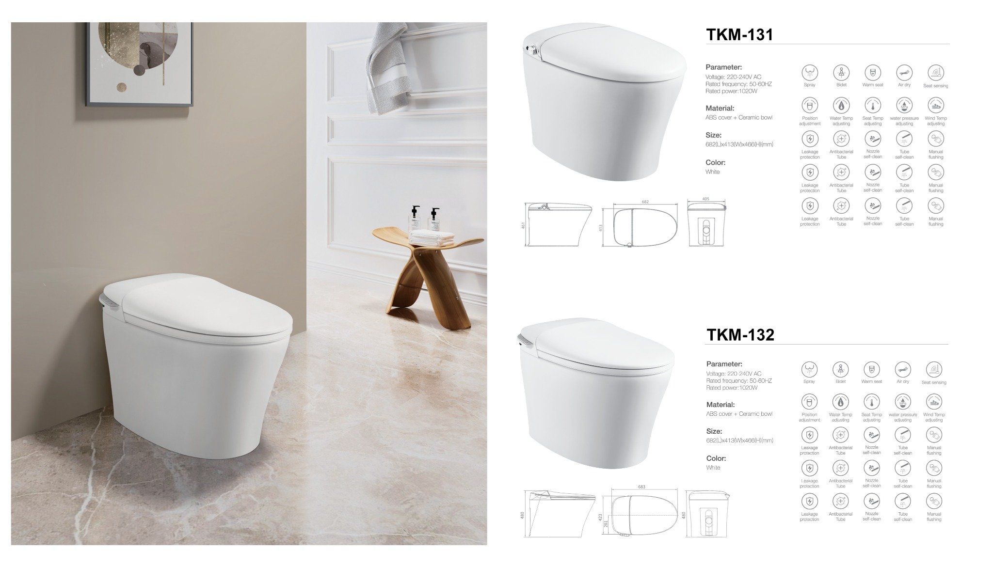  Smart Toilet Tkm-132 