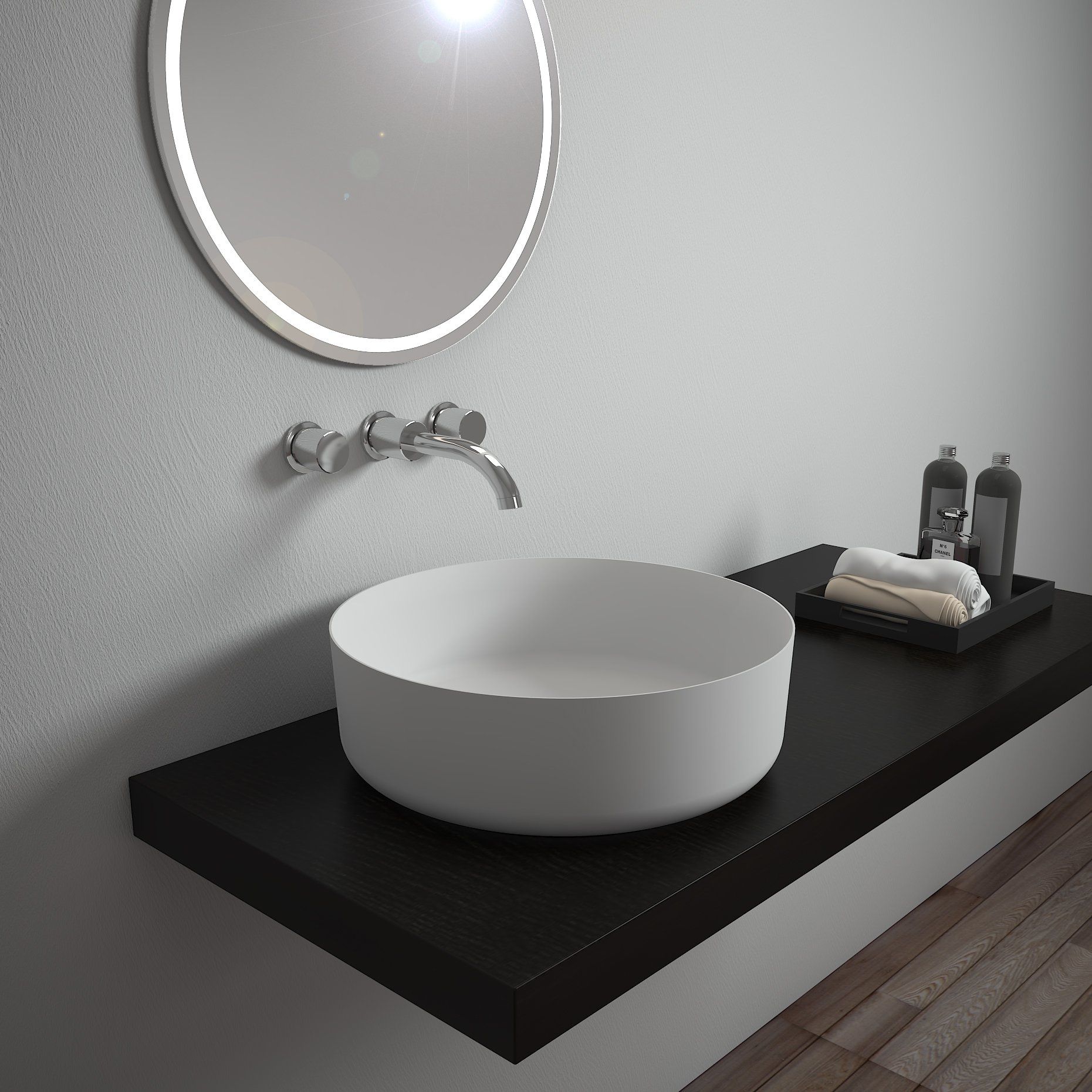  Chậu rửa dương bàn Solid Surface Bss-347 