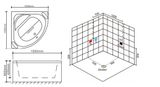  JK-018 Corner Massage Bathtub 