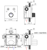 Wall-Mounted Shower Fc-6033 