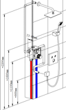  Wall-Mounted Shower Fc-6033 
