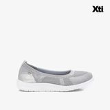 Giày Búp Bê Nữ XTI Silver Textile Ladies Shoes