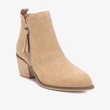 Giày Boots Nữ CARMELA Nude Suede Ladies Ankle Boots