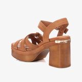 Giày Cao Gót Nữ CARMELA Camel Leather Ladies Sandals