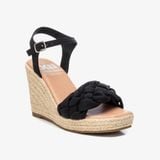 Giày Đế Xuồng Nữ XTI Black Pu Ladies Sandals