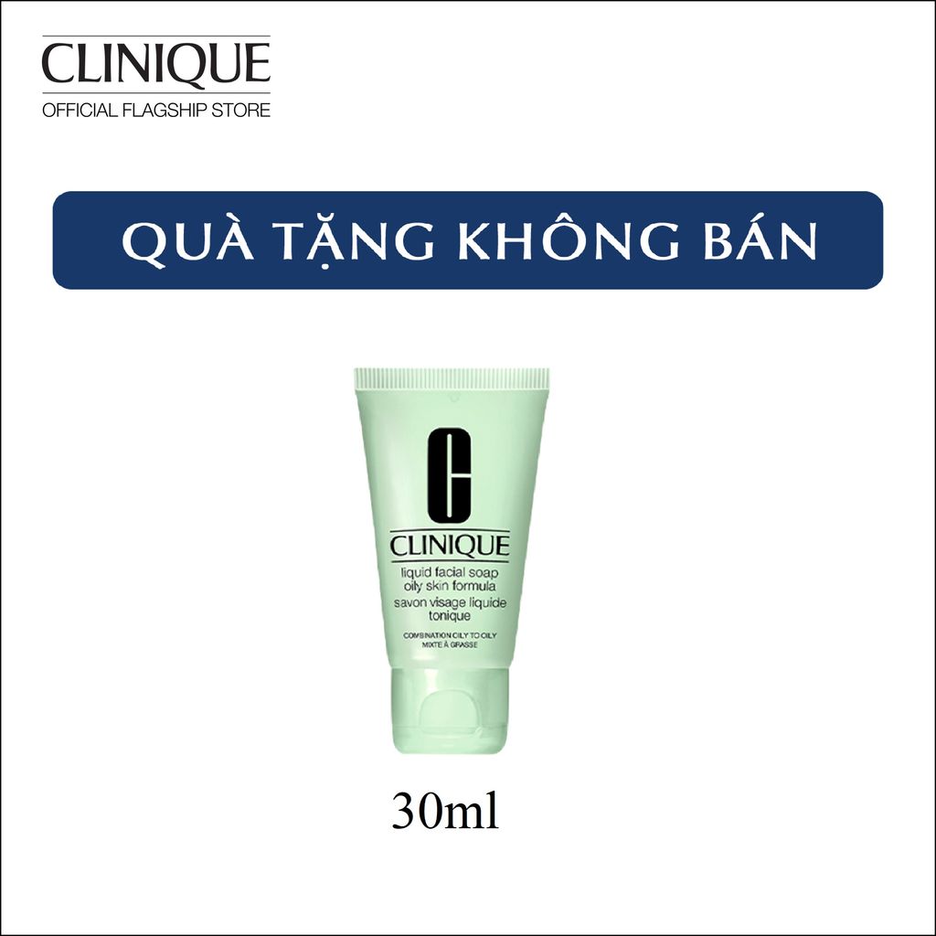  [Quà tặng không bán] Sữa rửa mặt sạch thoáng sáng mịn cho da dầu CLINIQUE Liquid Facial Soap Oily - Cleanser - 30ml 