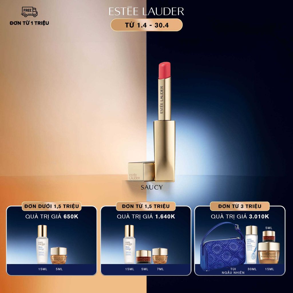  Son môi ESTÉE LAUDER Pure Color Illuminating Shine - Sheer Shine Lipstick, 1.8g 