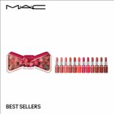  [Phiên bản giới hạn] Bộ 12 son MAC Mini Powder Kiss phiên bản giới hạn mùa lễ hội • Celebrate In Colour Powder Kiss Lip Vault x12: Best-Sellers 