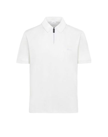 POLO WITH ZIP SS IVORY