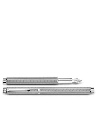 PALLADIUM-COATED ECRIDOR CHEVRON FOUNTAIN PEN 958.286