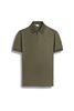 POLO WITH ZIP SS / DARK GREEN