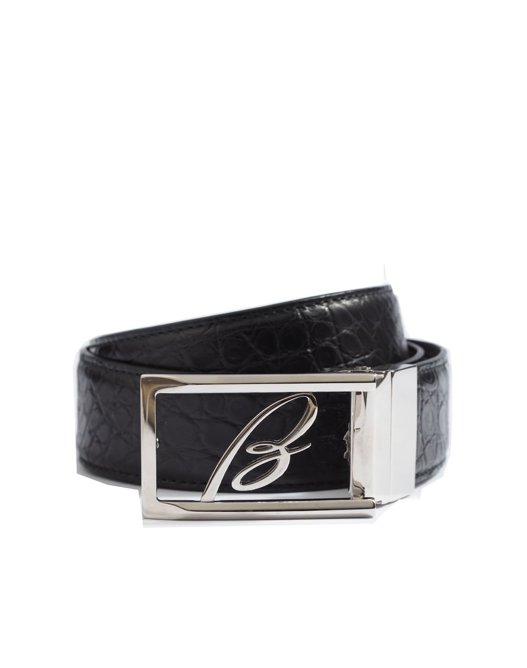 BELT - NEW ELTY CROCO BLACK/COFFEE