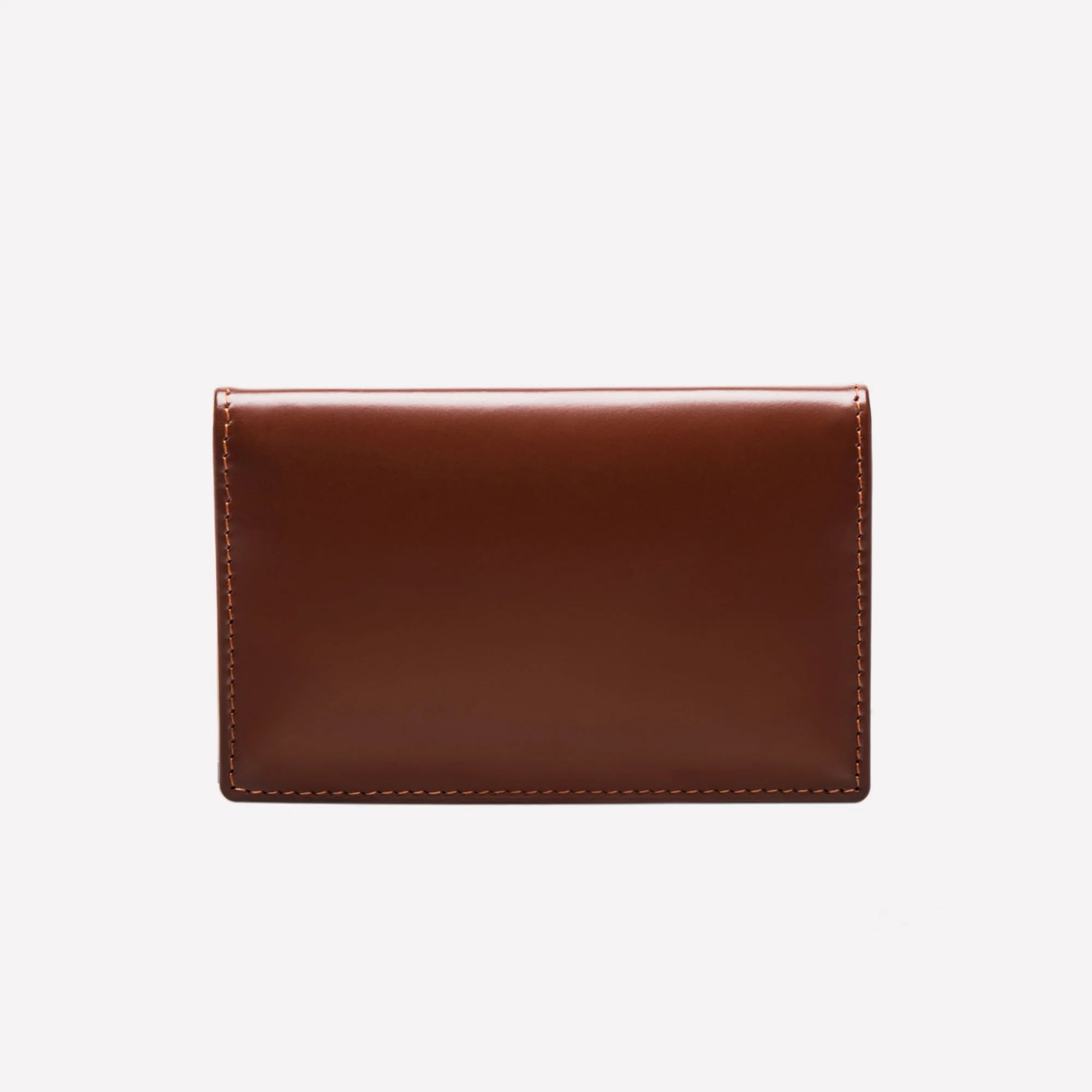 BRIDLE HIDE VISITING CARD CASE - NUT