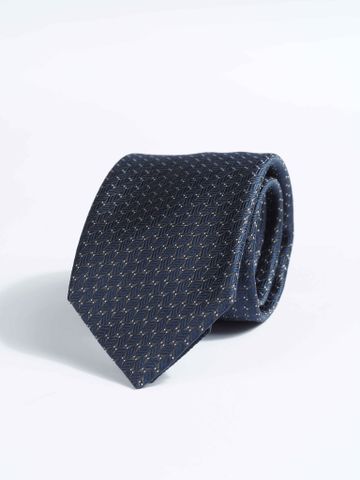 BRIONI TIE 4011 MIDNIGHT BLUE/ANT