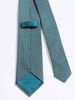 BRIONI TIE 4425 PETROLEUM/WHITE