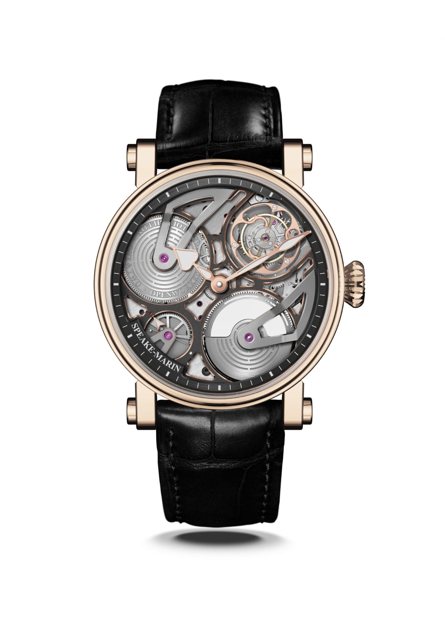 ONE & TWO Openworked Tourbillon RG 38mm (L.E. 10 PIECES)