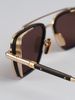 EPLX.08 WHITE GOLD/MATTE BLACK/GOLD/DARK BROWN POLARIZED/BLACK FLASH MIRROR