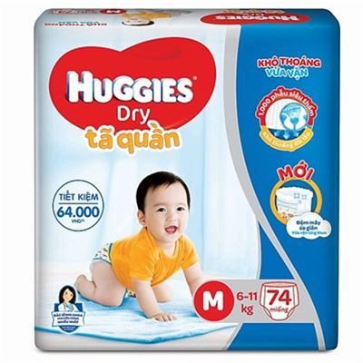 Tã quần Huggies Super Jumbo M 6-11kg 74 miếng