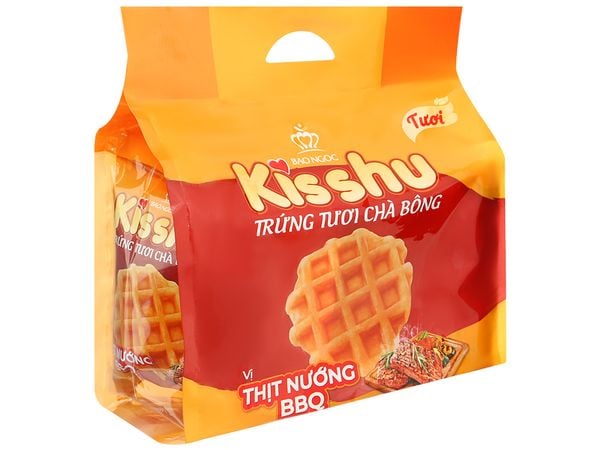 Bánh Kisshu Trứng tươi chà bông vị thịt nướng BBQ 96GR