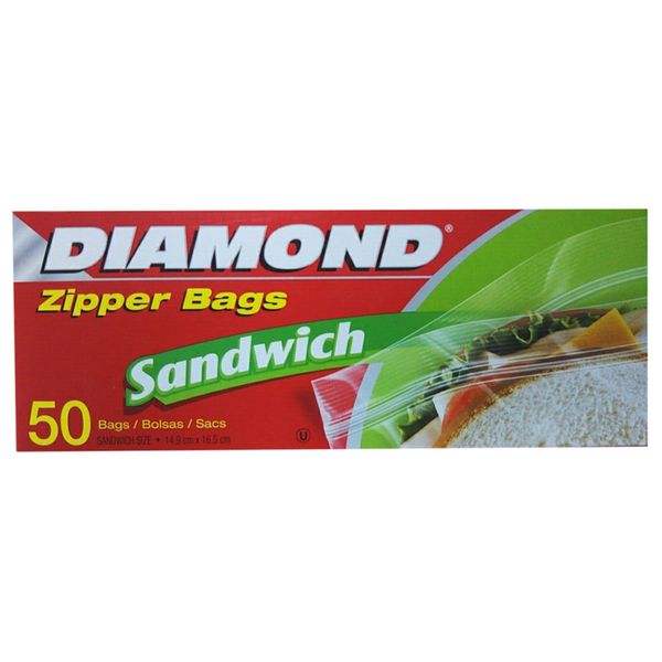 Túi đựng thực phẩm Diamond sandwich 14.9cmx16.5cm