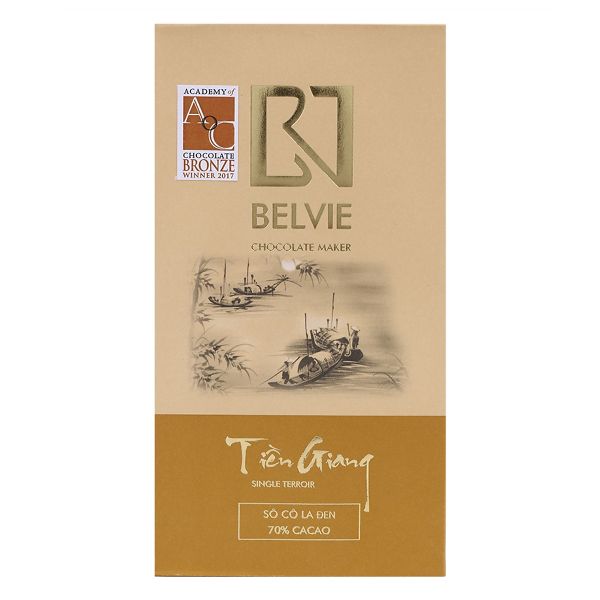 Sô cô la đen Tiền Giang 70% cacao, 80g