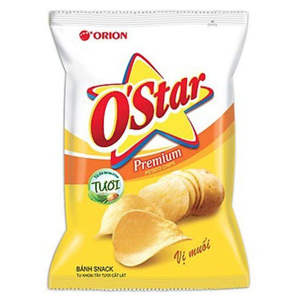 Snack O-Star khoai tây tự nhiên 90gr/108gr