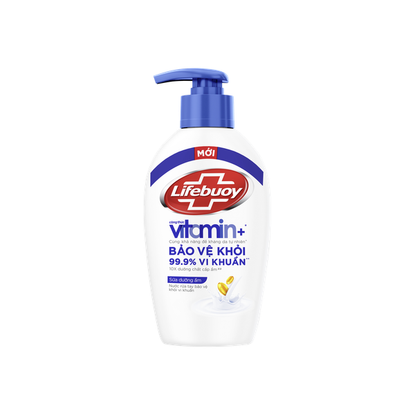 Nước Rửa Tay Lifebuoy Diệt Khuẩn Dưỡng Ẩm Chăm Sóc Da 450G