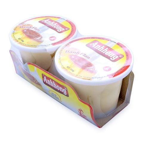 Bánh Flan Ánh Hồng Lốc 2 Hũ 100G