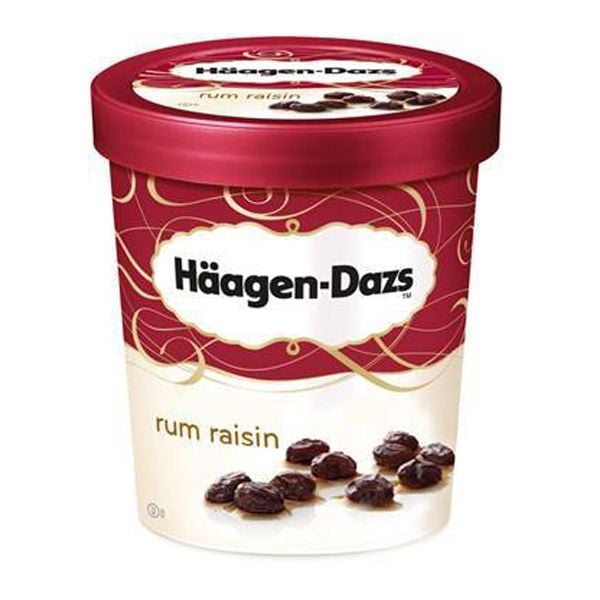 Kem Haagen-Dazs Nho Khô Vị Rum 473ml