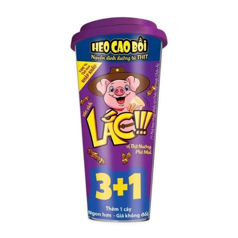 Xúc Xích Tiệt Trùng Thịt Nướng Ly Hộp 52G