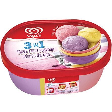 Kem Walls Chuối Việt quất Phúc Bồn Tử 470g