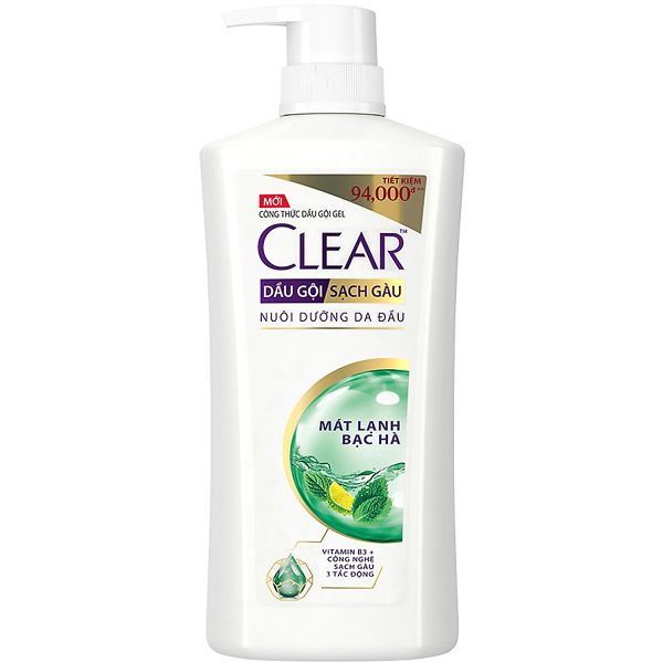 Clear dầu gội mát lạnh bạc hà 880g