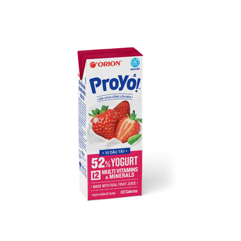 Sữa Chua Uống Orion ProYo Vị Dâu Tây Hộp 180ML