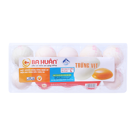 Trứng vịt Ba Huân (10 quả)