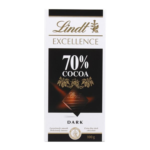 Chocolate Lindt excel bar dark 70% 100g