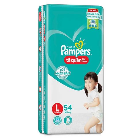 Tã quần Pampers Jumbo L 54 miếng X3 D8+