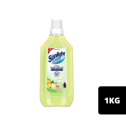 Nước Lau Sàn Sunlight BIOSHIELD Chanh Yuzu & Sả Chai 1kg