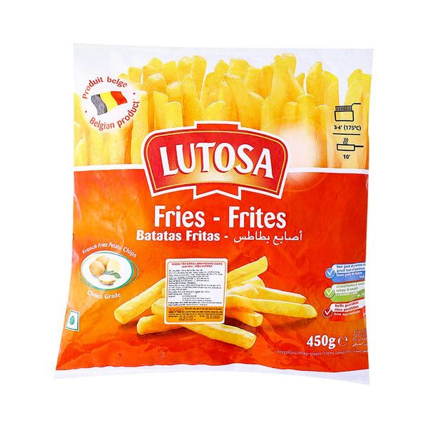 Khoai tây đông lạnh sợi lớn Patato Chips 450g - Lutosa