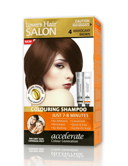 Dầu gội nhuộm tóc Phủ Bạc số 4 Mahogany Brown 60ml